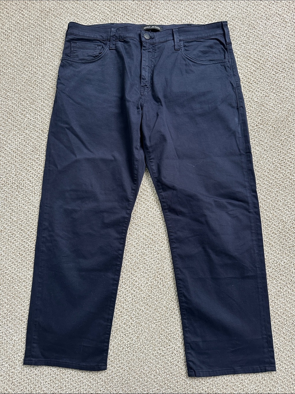Mavi Men's Straight Jeans in Navy Blue